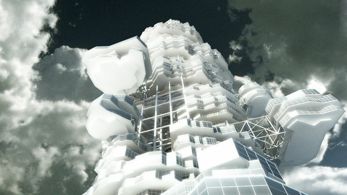 Cloud City futurismus kunst futuristische architektur