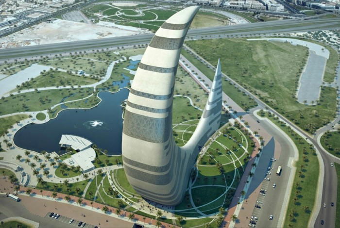 Crescent Moon Tower futuristische architektur