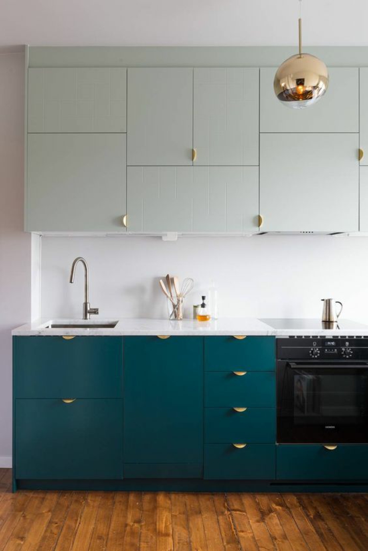 Küchenfronten erneuern Küchenschranktüren austauschen farbig