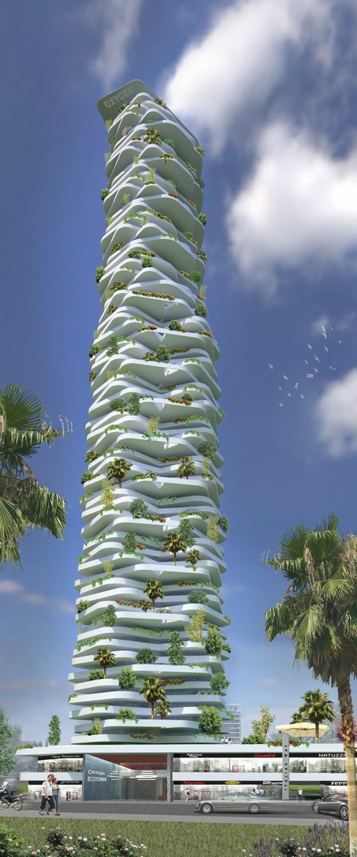 Oxygen EcoTower futuristische architektur futurismus kunst