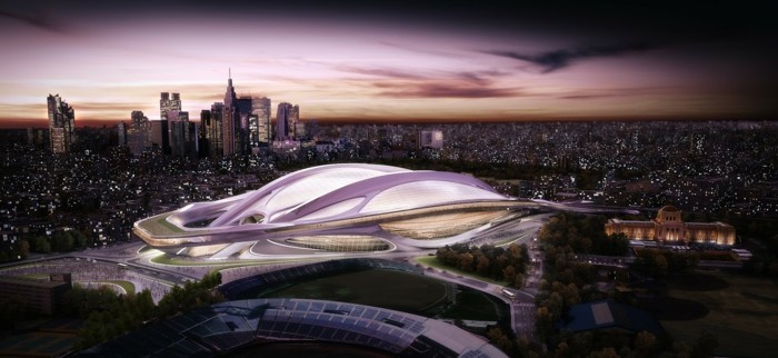tokyo stadium futuristische architektur futurismus kunst