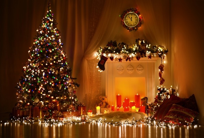 weihnachtlich dekorieren weihnachtsdeko mit lichtern