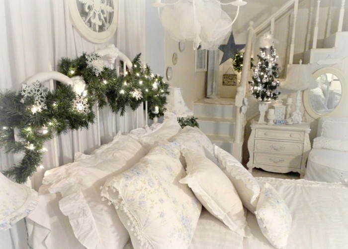 weihnachtsdeko basteln schlafzimmer dekorieren
