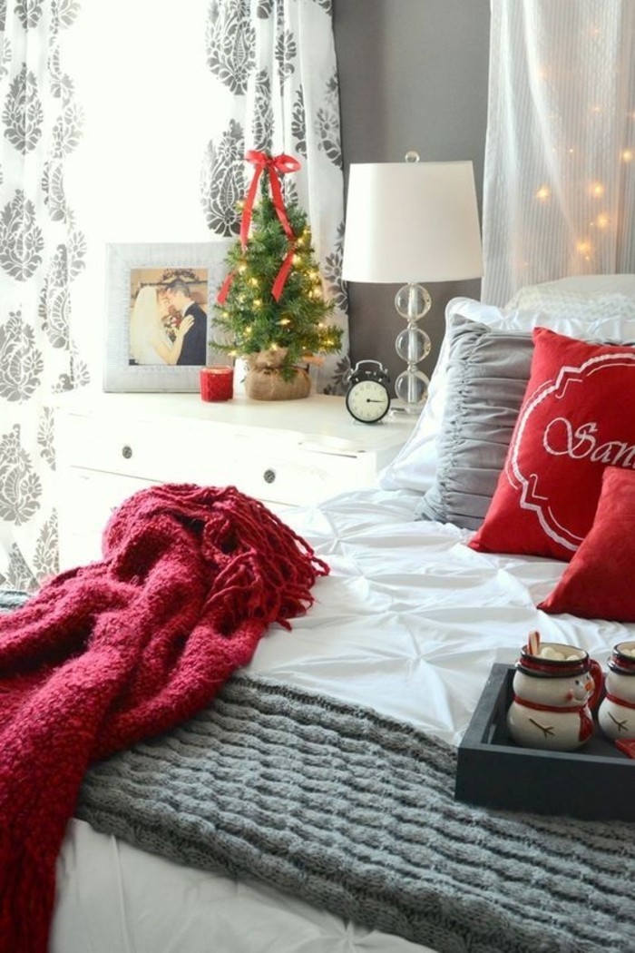 weihnachtsdeko ideen schlafzimmer dekorieren