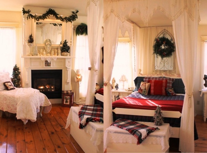 weihnachtsdeko selber basteln schlafzimmer dekorieren