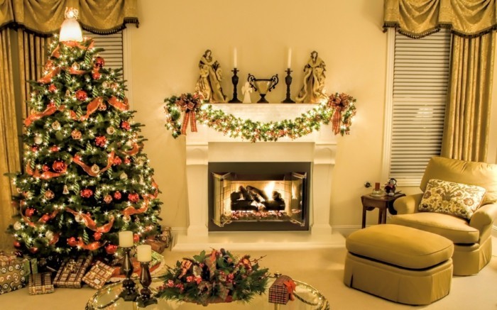 wohnzimmer dekorieren wohnzimmergestaltung weihnachten