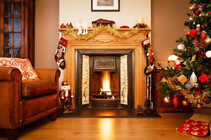 weihnachten wohnzimmer dekoration einrichtungsideen