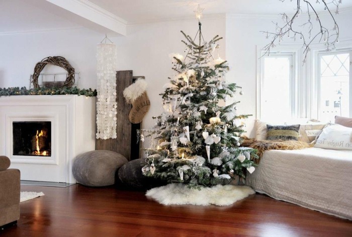 weihnachtsdekoration wohnzimmer einrichtungsideen gestalten