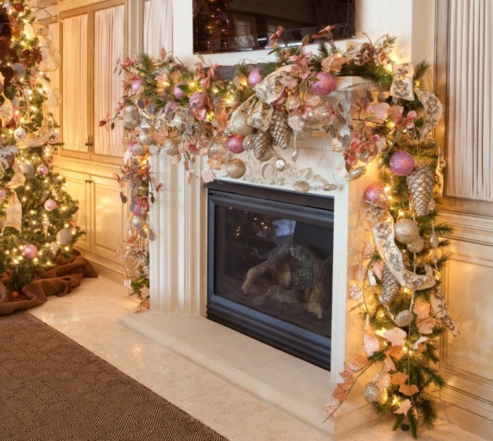 wohnideen wohnzimmer einrichten weihnachten dekoration