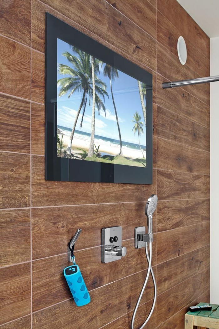 Badezimmereinrichtung Trends High Tech Badezimmer Smart TV