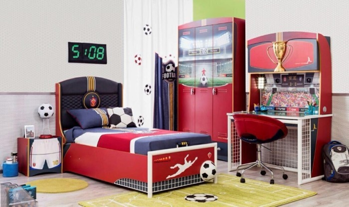 Kinderzimmer Einrichtung Fußball Design Interior