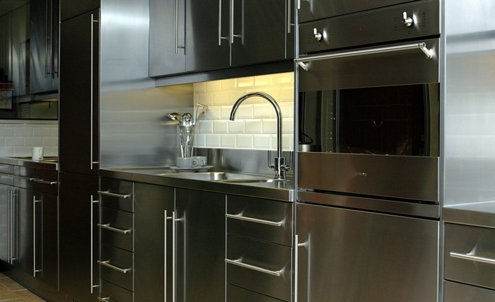 Kücheneinrichtung Trends Ideen Interior Designs Stahl