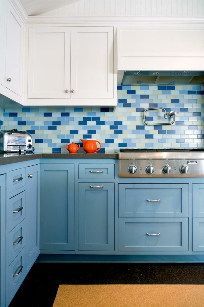 Kücheneinrichtung Trends Ideen Interior Designs blaue Umgebung ceramic