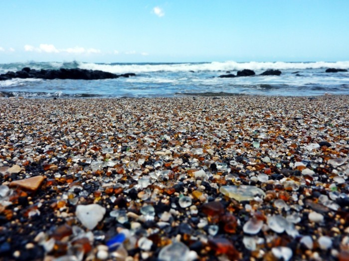 Weltreisen Schönsten Strände der Welt Hawaii Glass Beach Meer