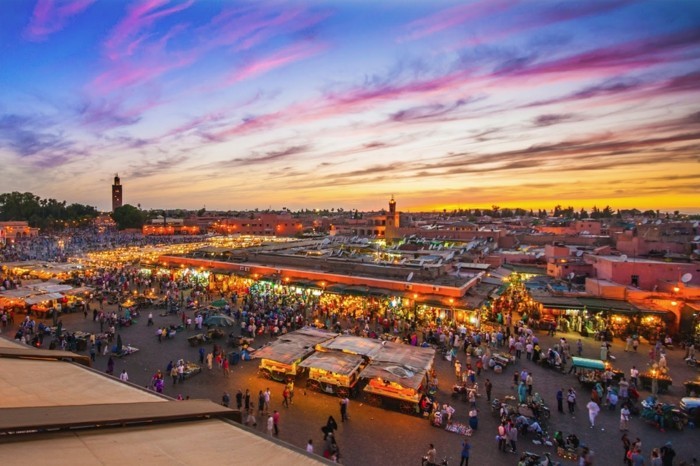 hochzeit hochzeitreiseziele Marokko stadt jemaa el markt