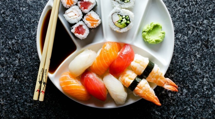 lecker sushi essen und gesund sein
