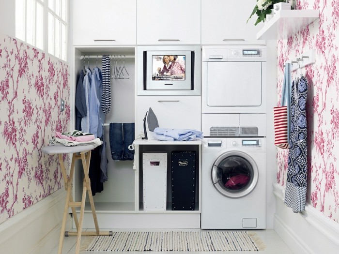 praktische und schöne waschküche einrichten
