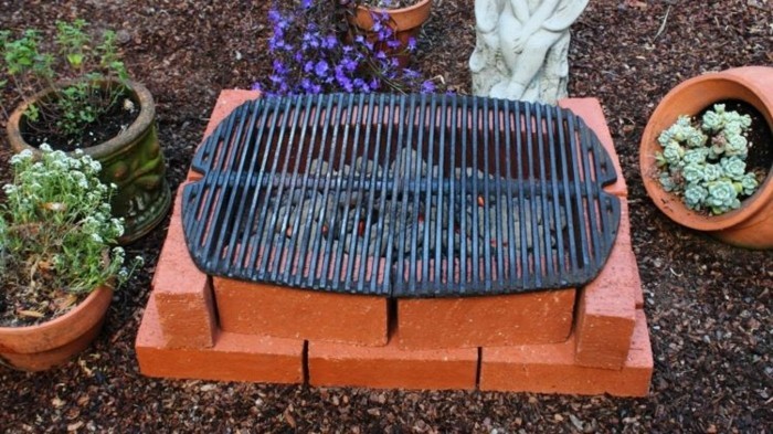 einfache konstruktion von gartengrill grill selber bauen