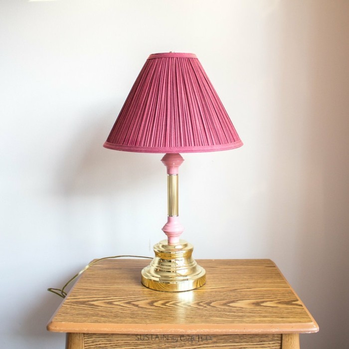 How to refinish a brass table lamp