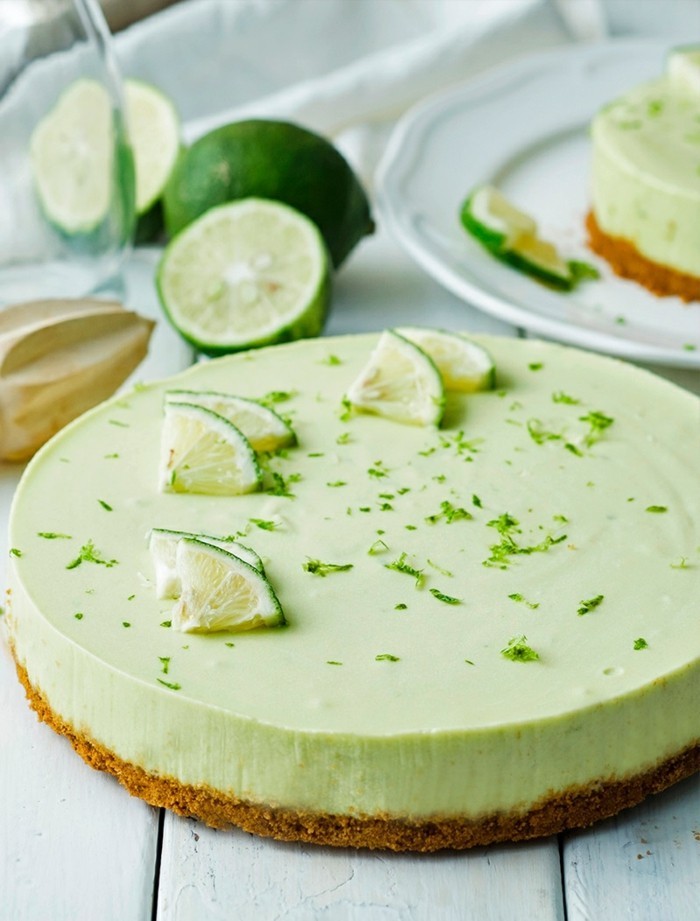 avokado lime käsekuchen zubereiten