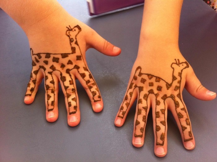 henna tatto für kinder