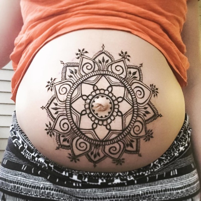 henna tattoo für schwangere