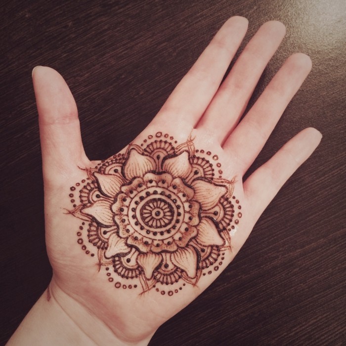 mandala henna tattoo selber machen