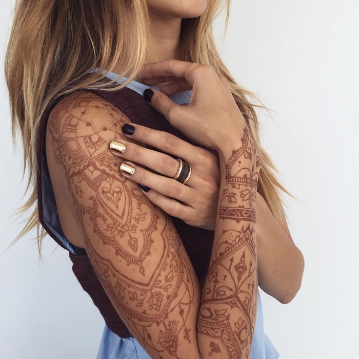pflege für die henna tattoo