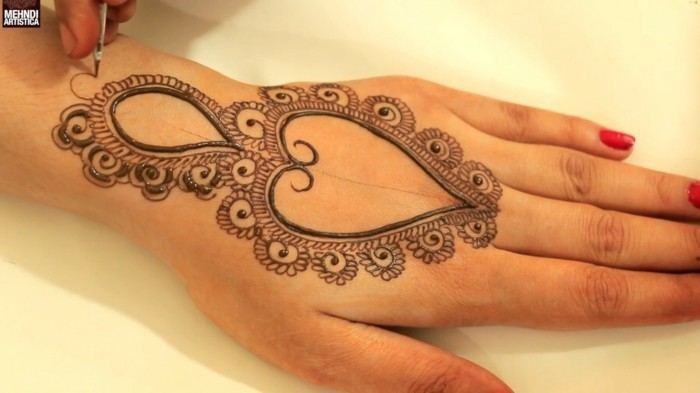 selbst gemachte henna tattoo