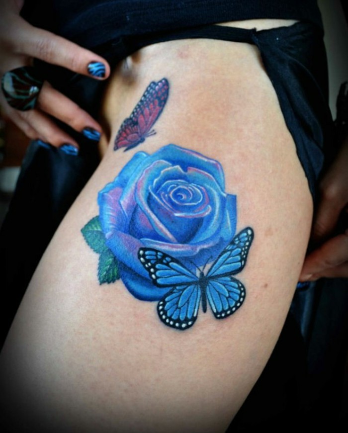 blaue rose tattoo
