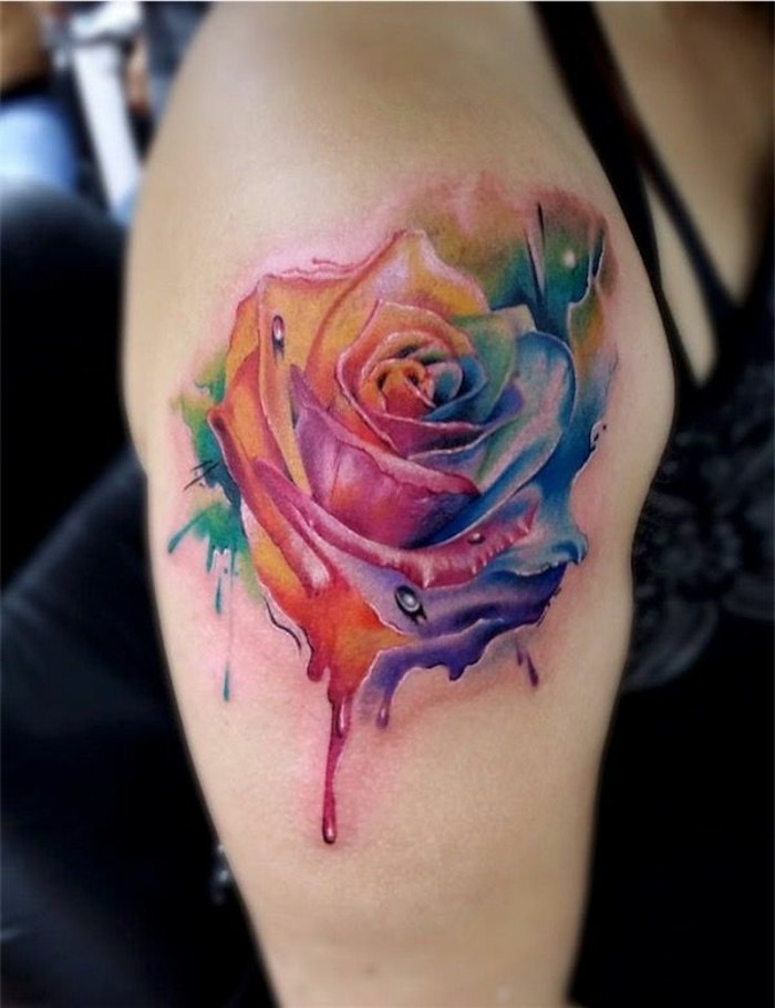 farbpalette rosen tattoos