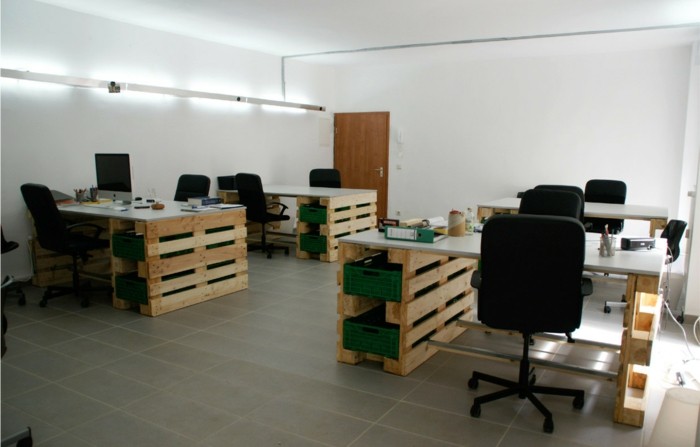 palettenmöbel office gestaltung