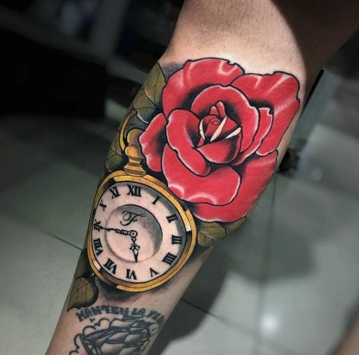 rosen tattoo uhr cool
