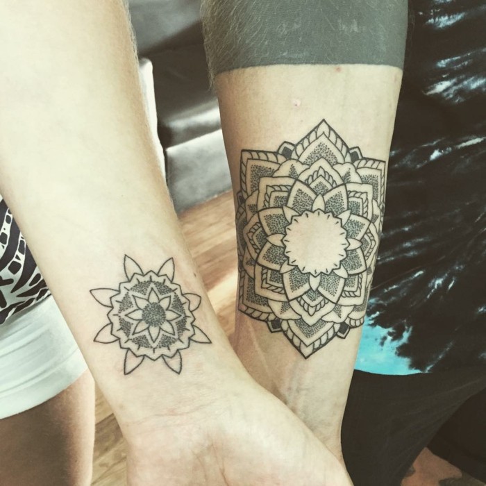 mandala tattoo für sie und ihn