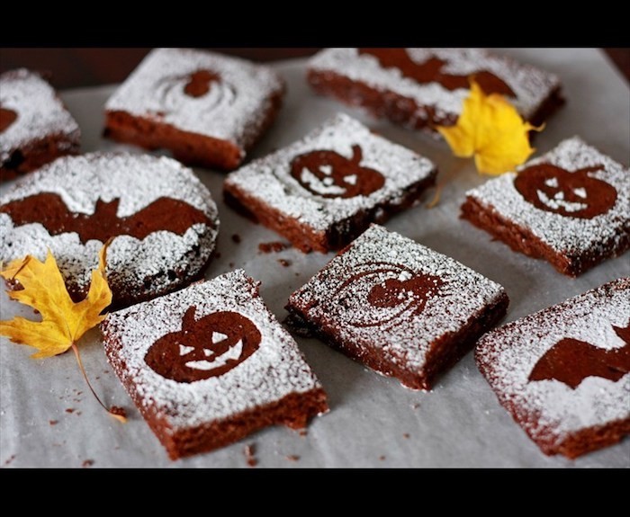 brownies für halloween zubereiten