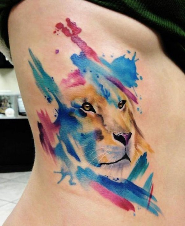 coole watercolor tattoo ideen