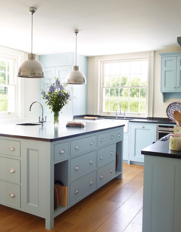 Einrichtung Küche Mit Blau