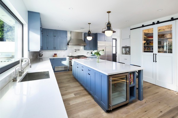 attraktive Küche in blau tipps