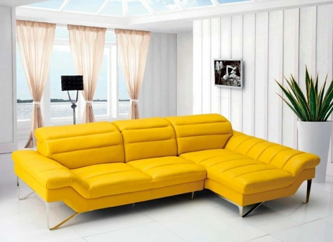designer sofas grell gelb 