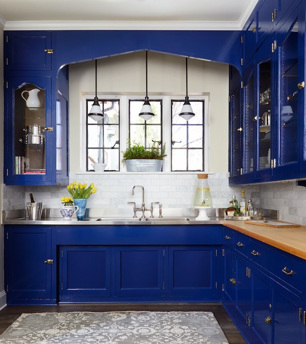 maritimeblau Einrichtung Küche Mit Blau