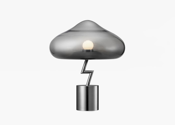 modernes lampen design wolke grau