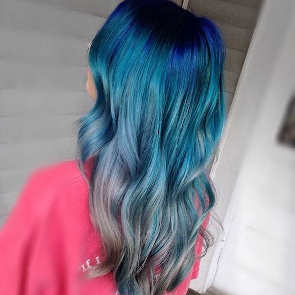 ombre mit blaus mermaid