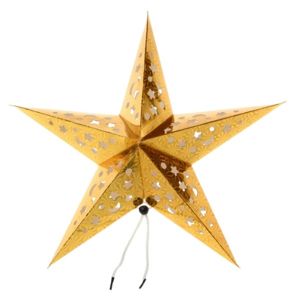 Goldener dekorativer Stern zum basteln
