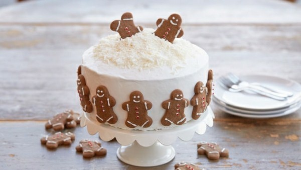 Lebkuchen Dekoration für weihnachtliche Kuchen - tolle Idee