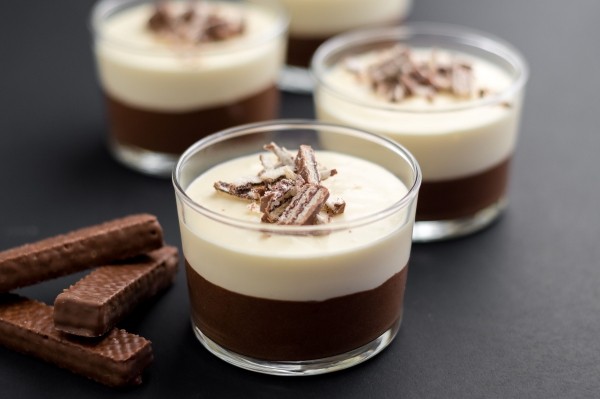 Schokoladenmousse Desserts im Glas