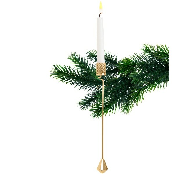 dekoratives detail kerzenlichthalter weihnachtsbaum