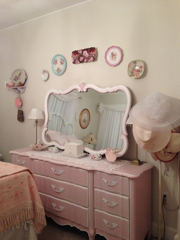 Schlafzimmer Shabby Chic alles rosa