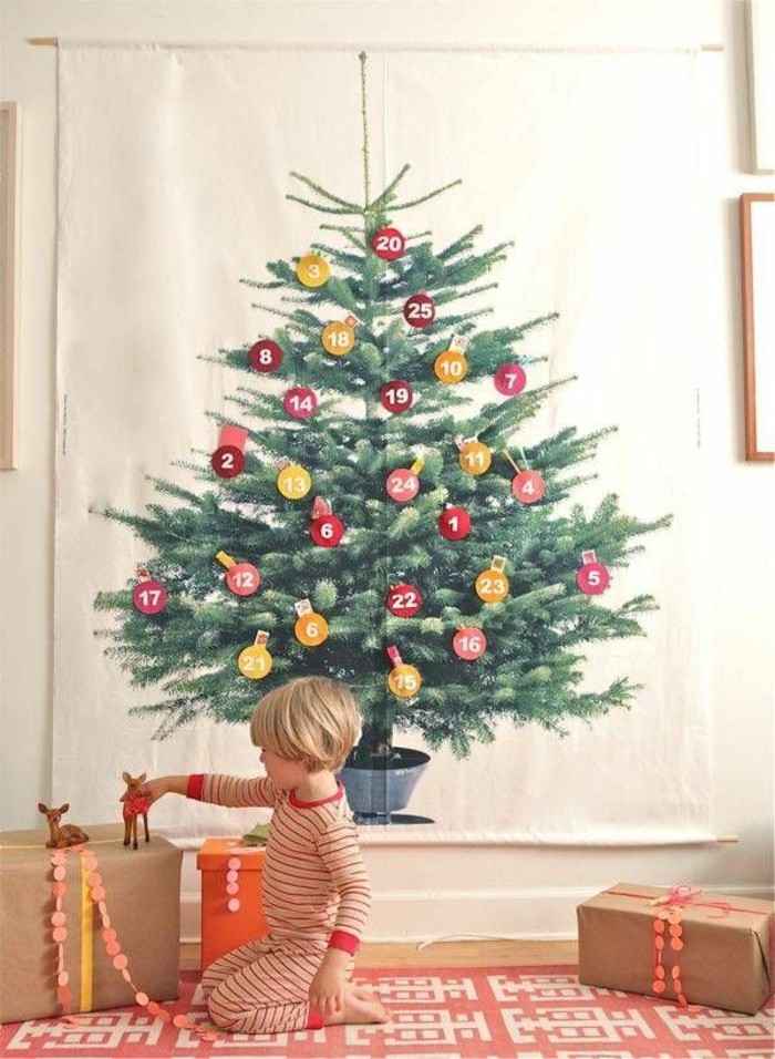 selber machen Weihnachtsbaum Alternative dekoration Varianten