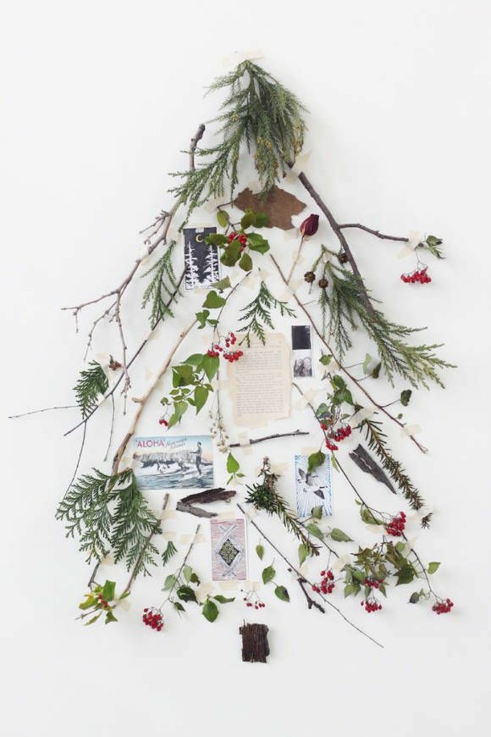 Ästen Weihnachtsbaum diy anleitung coole Ideen und Tipps