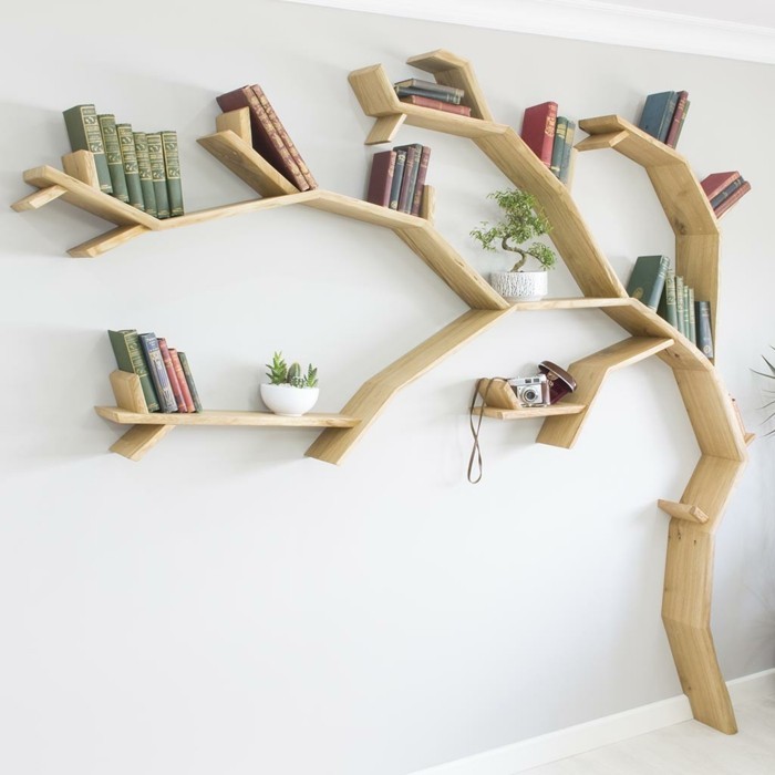 Bücherregal Baum selber bauen